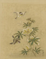 Vögel und Blumen, Edo-Periode, Mitte 17. bis Anfang 18. Jahrhundert